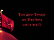 সত্যের সাধক ইমাম হোসেন ইসলামের জন্য জীবন দিলেও মাথানত করেননি।