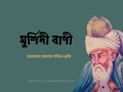 জালাল উদ্দিন রুমি (রহঃ)’র মসনবী শরীফের গুরুত্বপূর্ণ কিছু বাণী