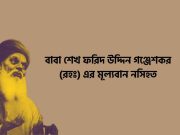 বাবা শেখ ফরিদ উদ্দিন গঞ্জেশকর এর একটি মূল্যবান নসিহত