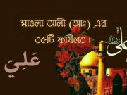 মাওলা আলী (আঃ) এর ৩৫টি ফযিলত।