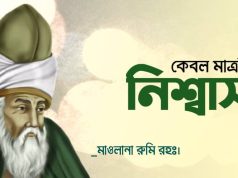 কেবলমাত্রই নিঃশ্বাস: মাওলানা রুমি।