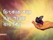 চিৎকার করে সত্য পাওয়া যায় কি?