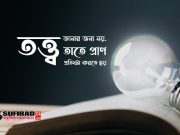 তত্ত্ব জানার জন্য নয়, তাতে প্রাণ প্রতিষ্টা করতে হয়।