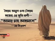 সৈয়দ আবুল ওলা (সৈয়দ সাহেব) এর সূফি বাণী “আমার চাষ আসমানে”—বিশ্লেষণ