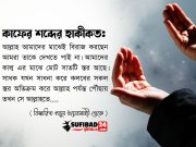 কাফের শব্দের হাকীকত