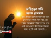 অস্তিত্বের প্রতি অশেষ কৃতজ্ঞতা