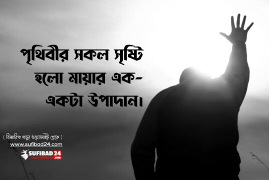 পৃথিবীর সকল সৃষ্টি হলো মায়ার এক-একটা উপাদান।